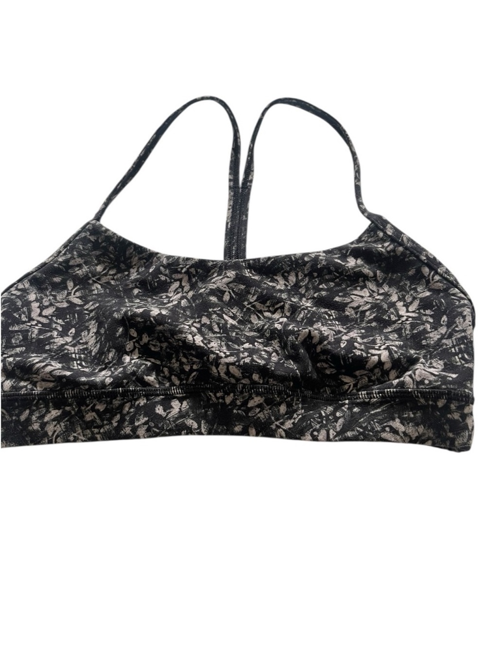 Lululemon Flow Y Bra Nulu *Light Blossom Overlay Starlight Multi Size 6